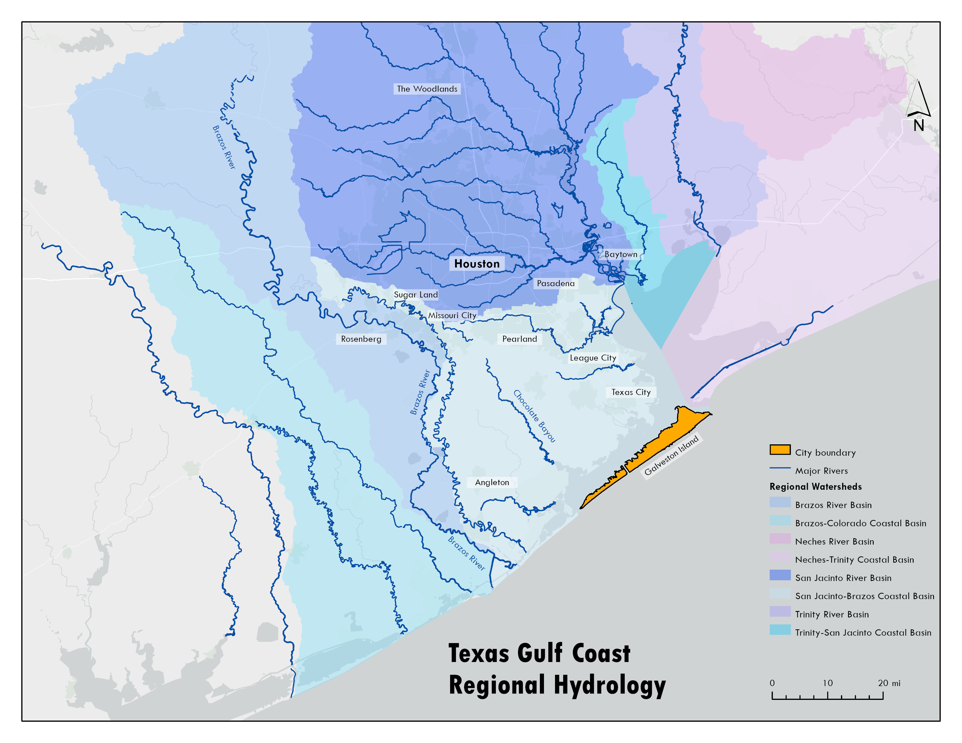 Galvestonhydrology1 urban water atlas